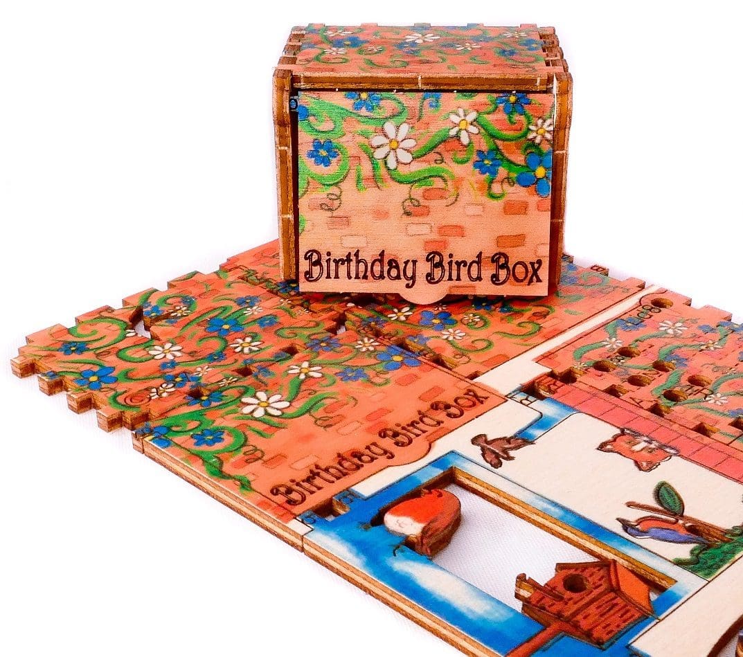 Birthday Bird Box | Box silhouette