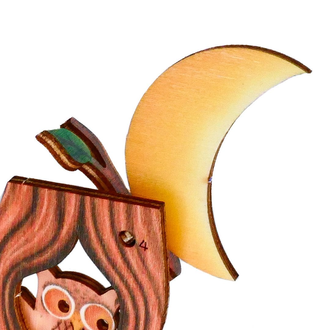 Owl Bird - Animal Model - 3D Wooden Giftcard