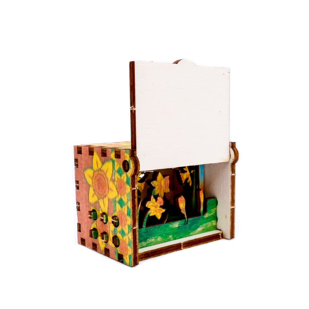 Box of Daffodils | Box silhouette