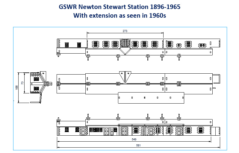 GSWR Newton Stewart Station - Fun Pop Up 3D Wooden Gift Card | Craft