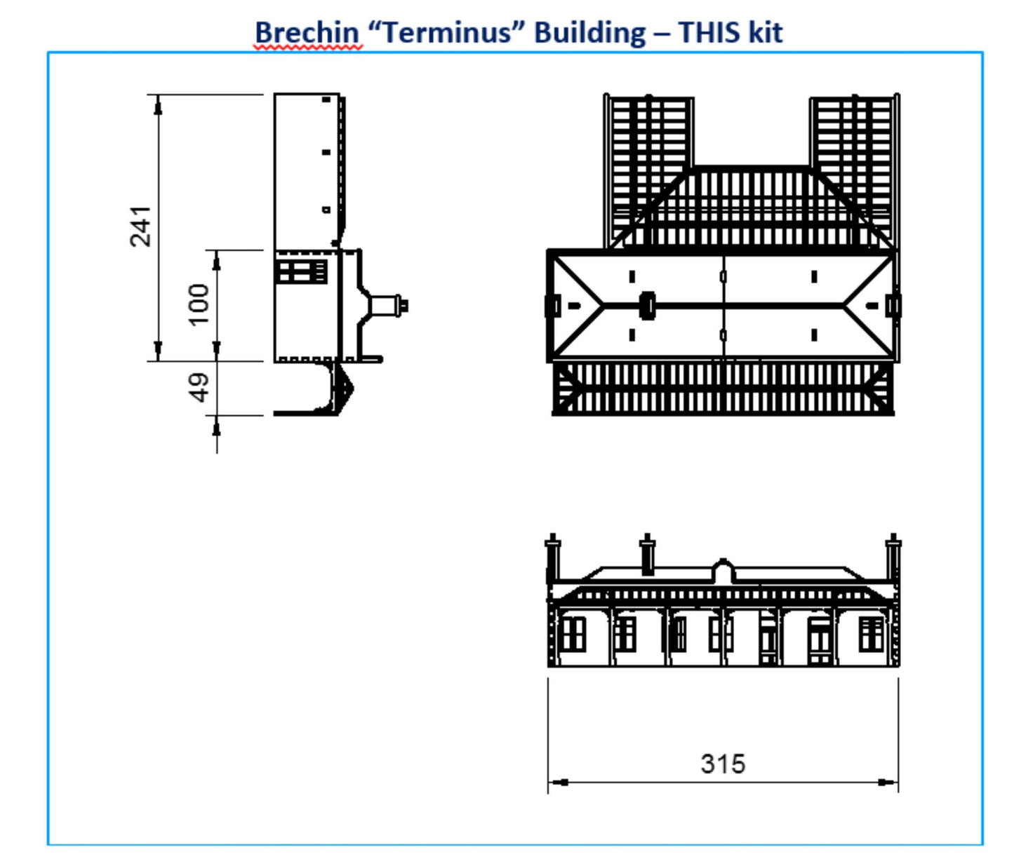 Brechin "Terminus" Station - Model Railway crafting model kit