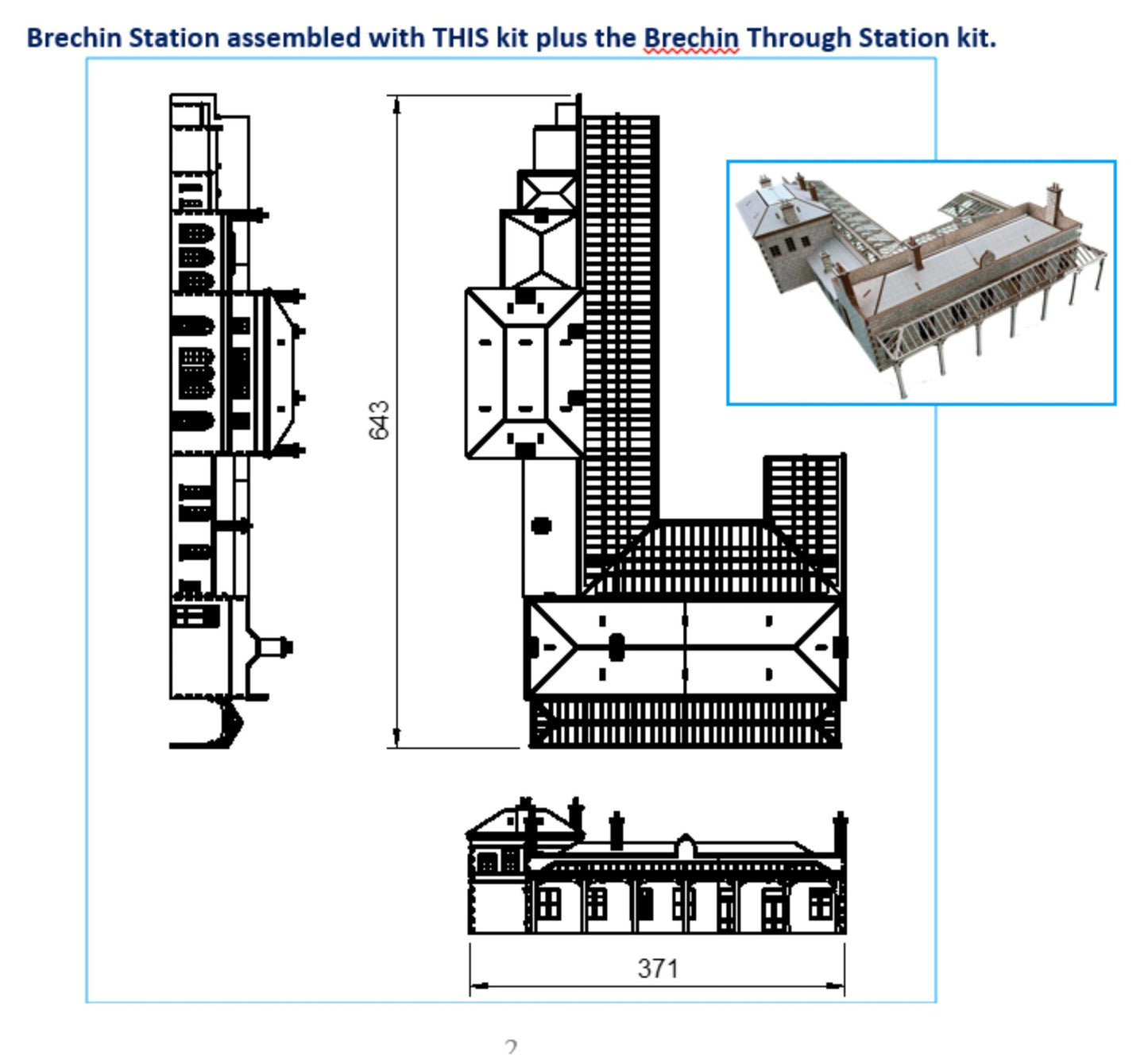 Brechin "Terminus" Station - Model Railway crafting model kit