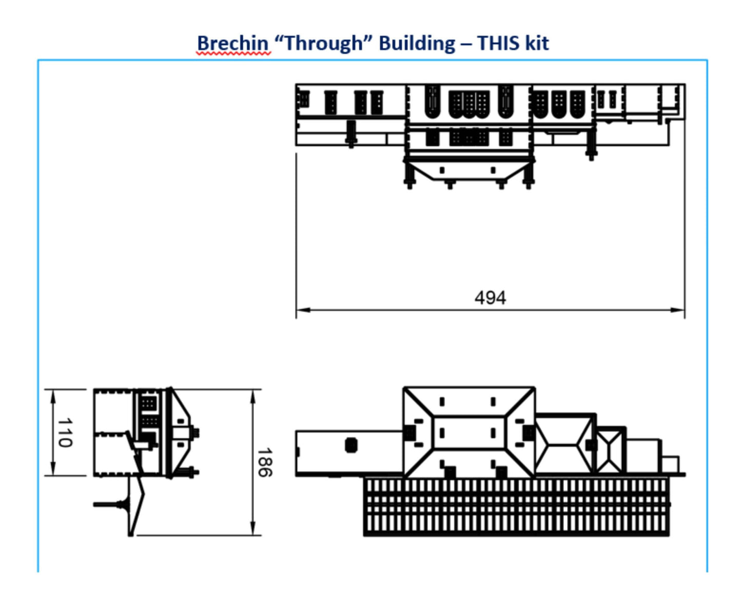 Brechin "Through" Station Pop Up Design 3D Wooden Interactive Gift Card DIY Craft Model Builds