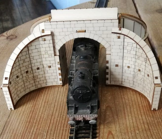 Bridge or Tunnel in Highland Style - Model Railway Kit Pop Up Design 3D DIY Wooden Craft Model Builds