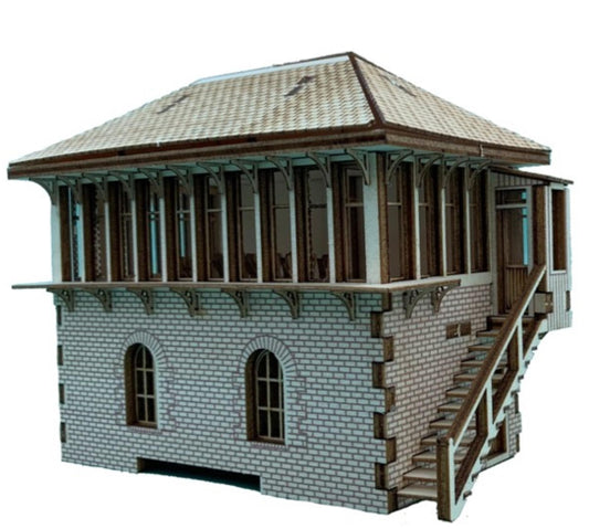 Caledonian Railway (CR) Signal box - Model Railway Kit Pop Up Design 3D DIY Wooden Craft Model Builds