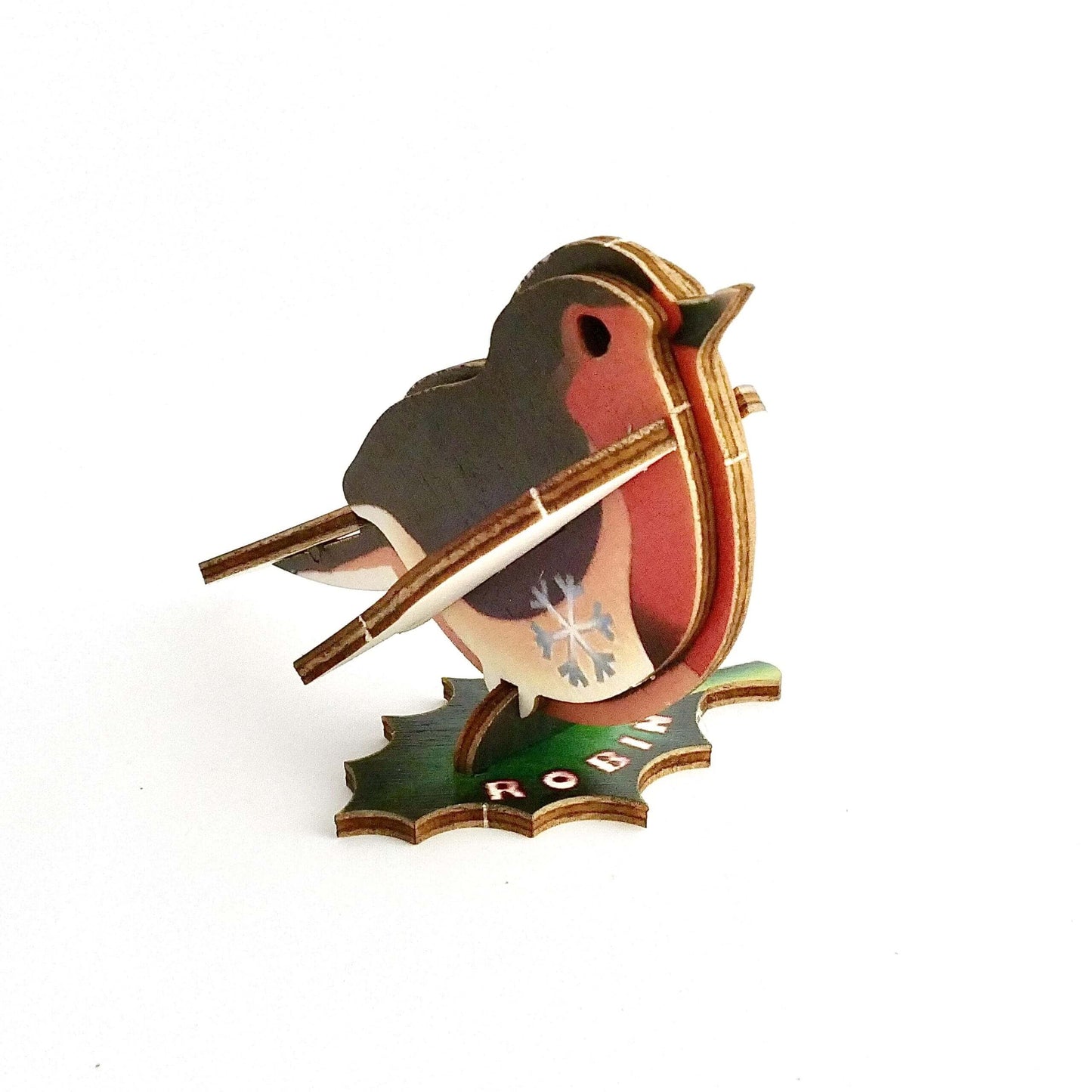 Christmas Robin - Fun Pop Up 3D Wooden Gift Card | Craft