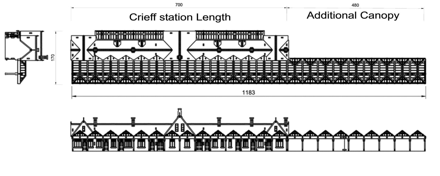 Crieff Railway Station - Model Railway crafting model kit
