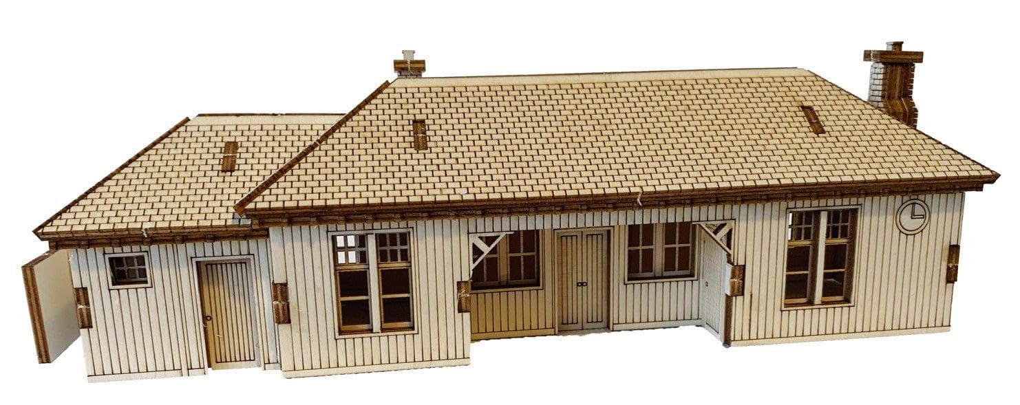 Dornoch Station Pop Up Design 3D Wooden Interactive Gift Card DIY Craft Model Builds