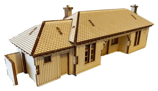 Dornoch Station Pop Up Design 3D Wooden Interactive Gift Card DIY Craft Model Builds