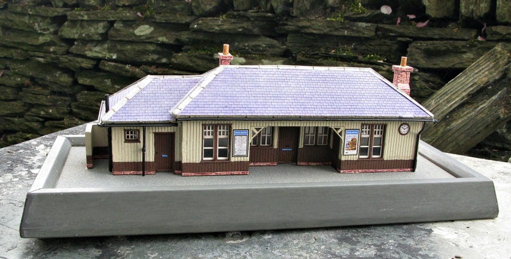 Dornoch Station Pop Up Design 3D Wooden Interactive Gift Card DIY Craft Model Builds