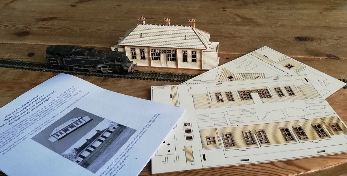 Longmorn Station - Fun Pop Up 3D Wooden Gift Card | Craft
