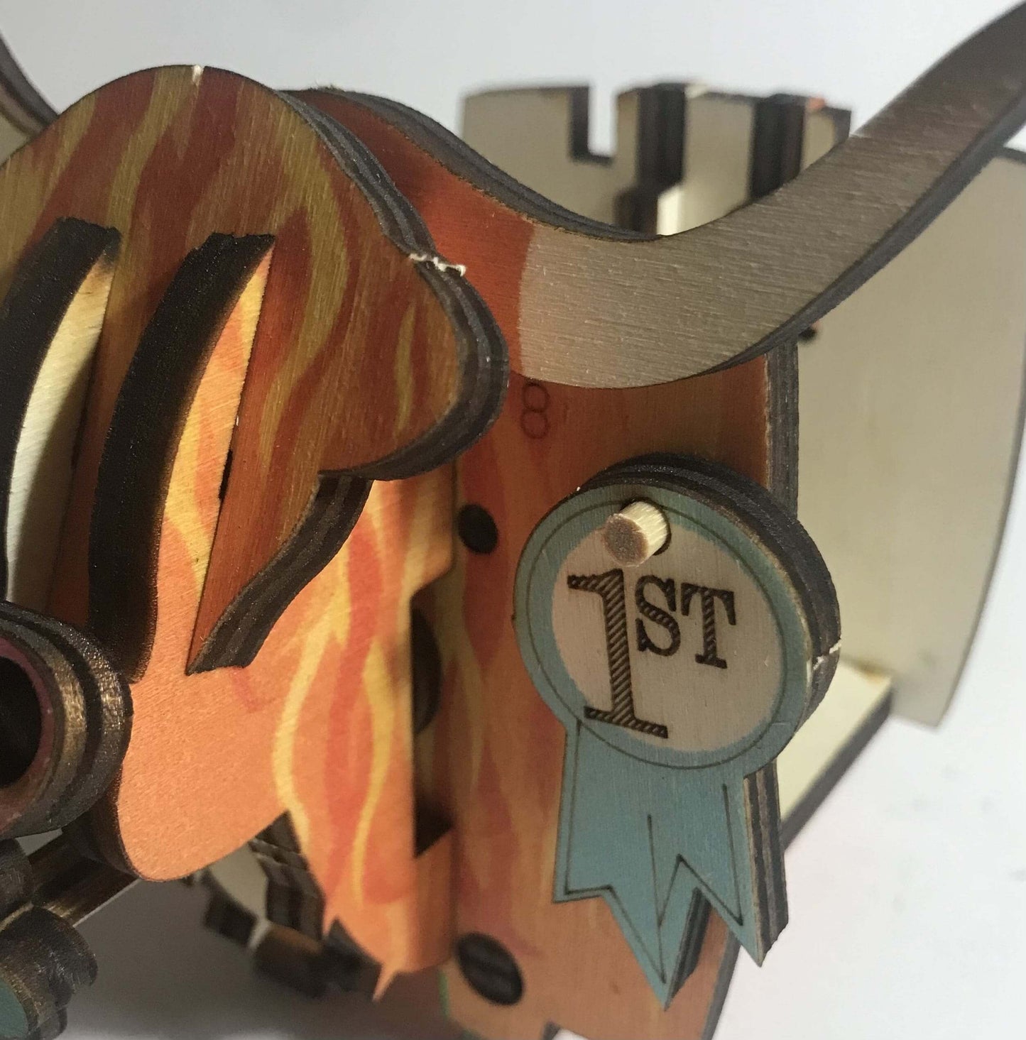 Mechanical Highland Coo (Cow) kit - Fun Pop Up 3D Wooden Gift Card | Craft