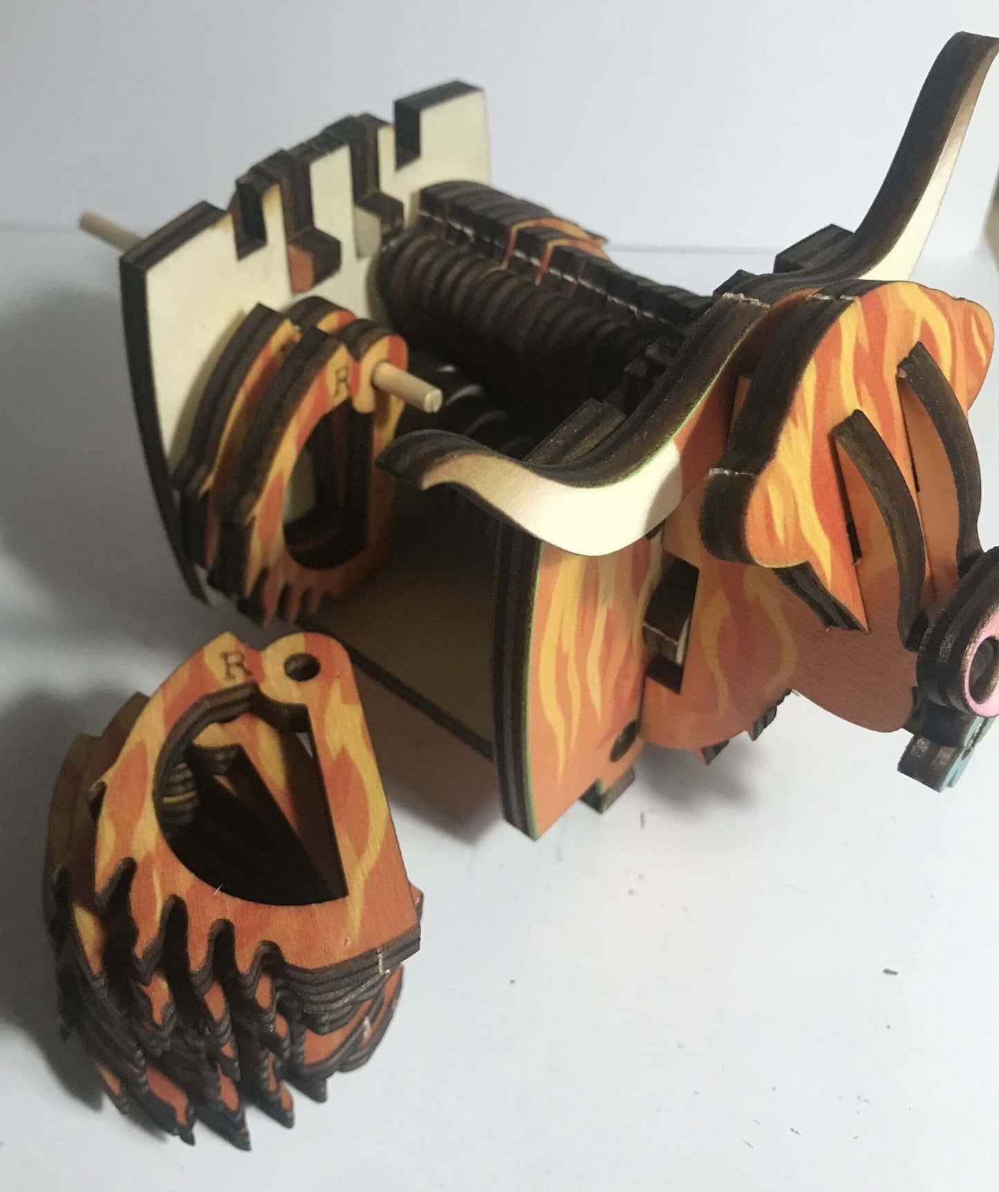 Mechanical Highland Coo (Cow) kit - Fun Pop Up 3D Wooden Gift Card | Craft