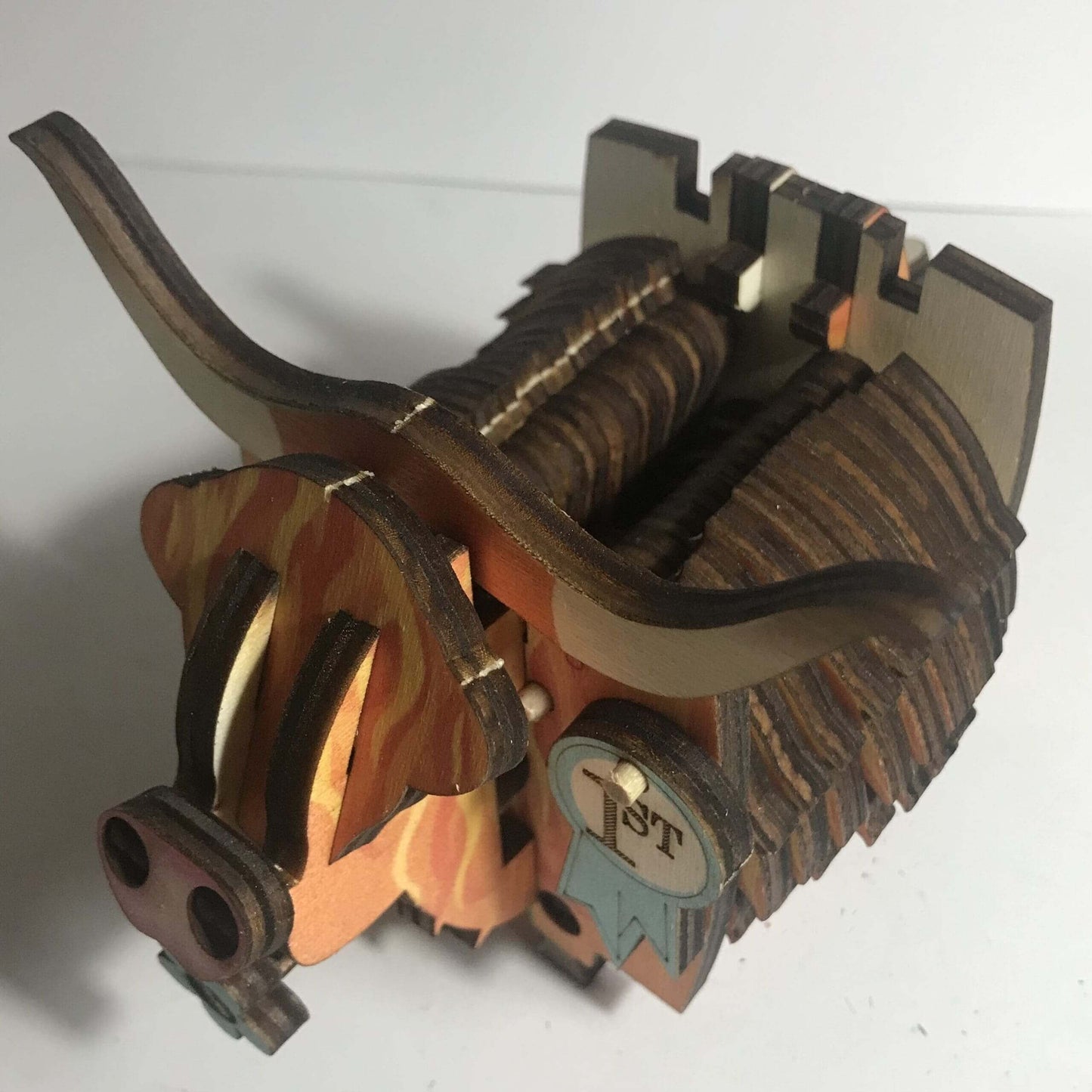 Mechanical Highland Coo (Cow) kit - Fun Pop Up 3D Wooden Gift Card | Craft