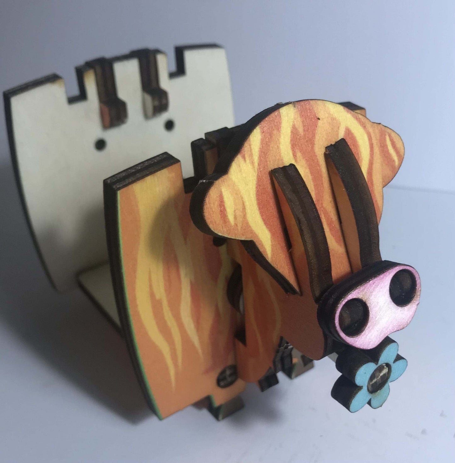 Mechanical Highland Coo (Cow) kit - Fun Pop Up 3D Wooden Gift Card | Craft