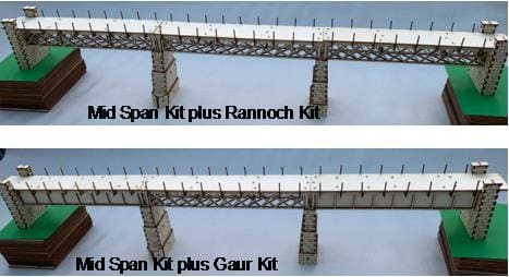 Viaduct Kit: Mid Span Kit OO gauge only Pop Up Design 3D Wooden Interactive Gift Card DIY Craft Model Builds