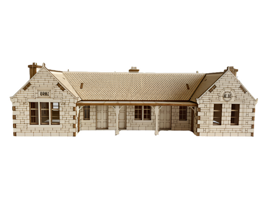 Newtonmore Railway Station - Model Railway Kit Pop Up Design 3D DIY Wooden Craft Model Builds