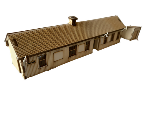 Broomhill Station - Model Railway Kit Pop Up Design 3D DIY Wooden Craft Model Builds
