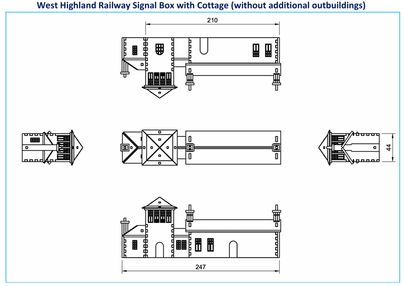 Corrour Signal Box Cottage - Model Railway crafting model kit