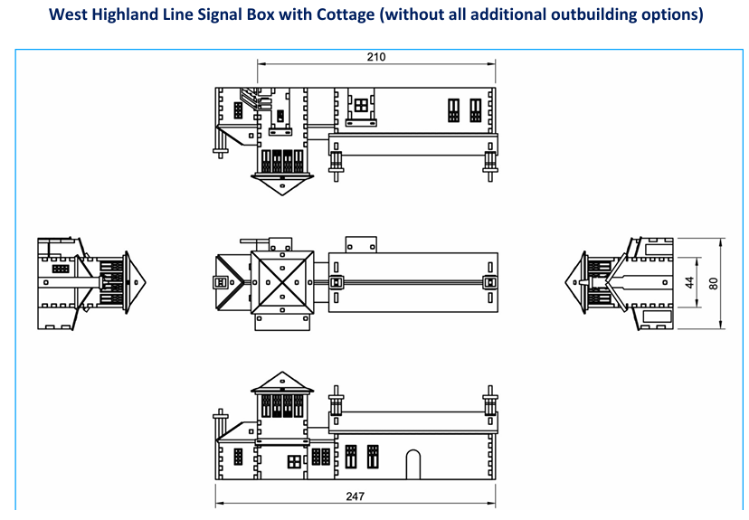 Corrour Signal Box Cottage - Model Railway crafting model kit
