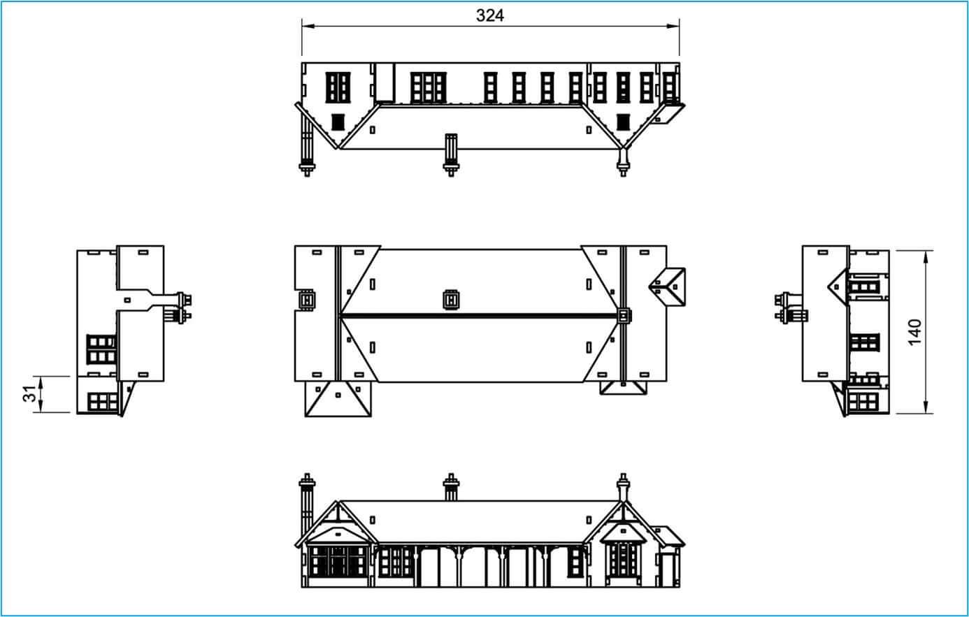 Carrbridge Station 3D Pop Up Designs Gift Card Model Kits