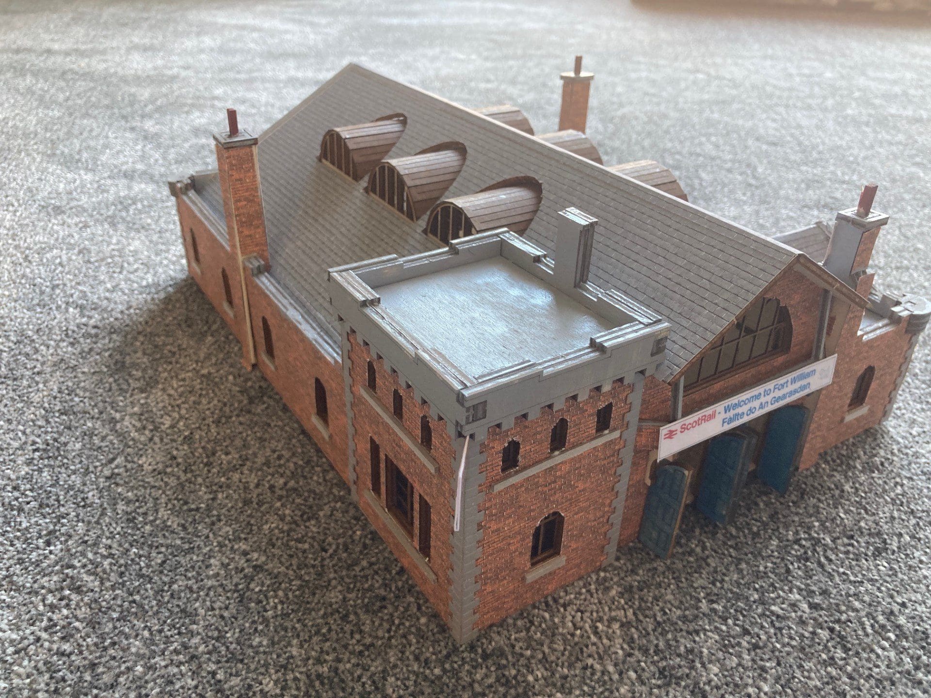 Fort William Station Pop Up Design 3D Wooden Interactive Gift Card DIY Craft Model Builds