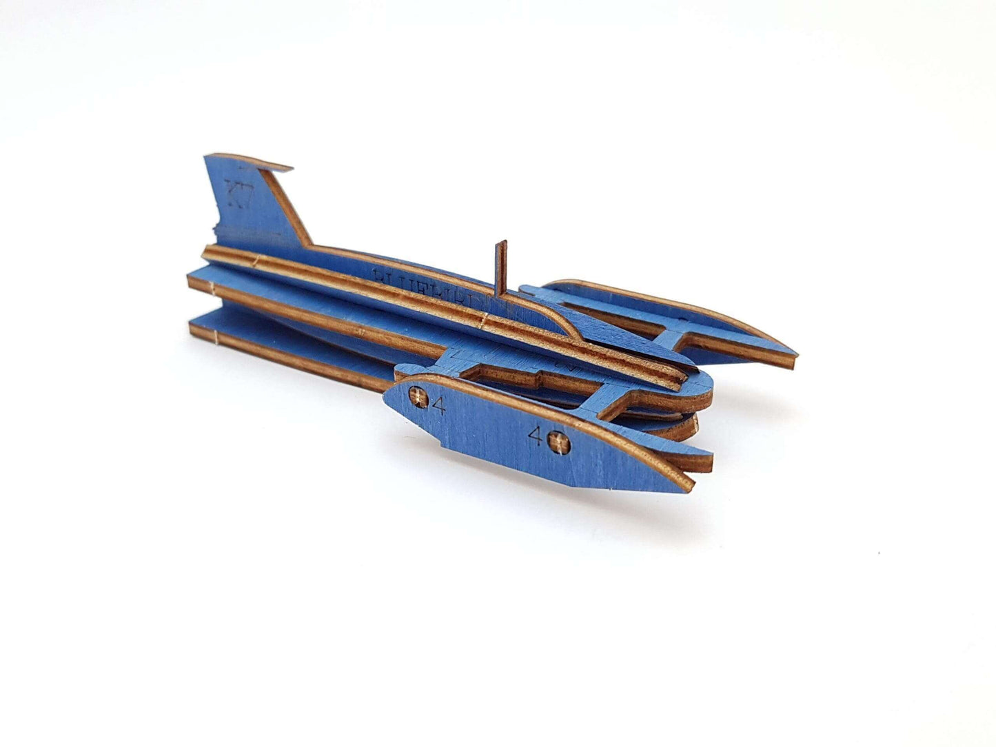 Bluebird K7 Boat - Fun Pop Up 3D Wooden Gift Card | Craft