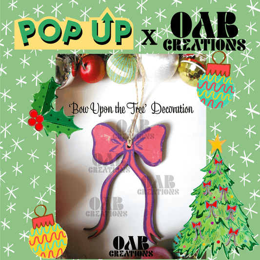 ‘Bow Upon the Tree’ Decoration – Pop Up Designs X OAB Creations