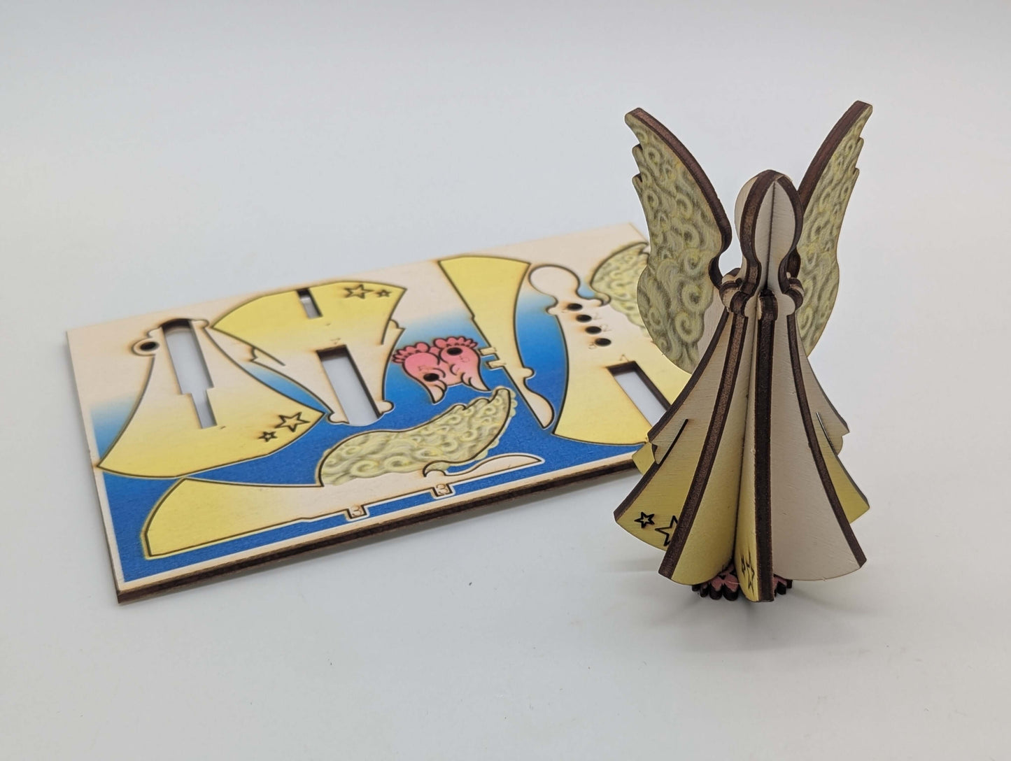 Christmas Angel decoration - 3D diy craft gift