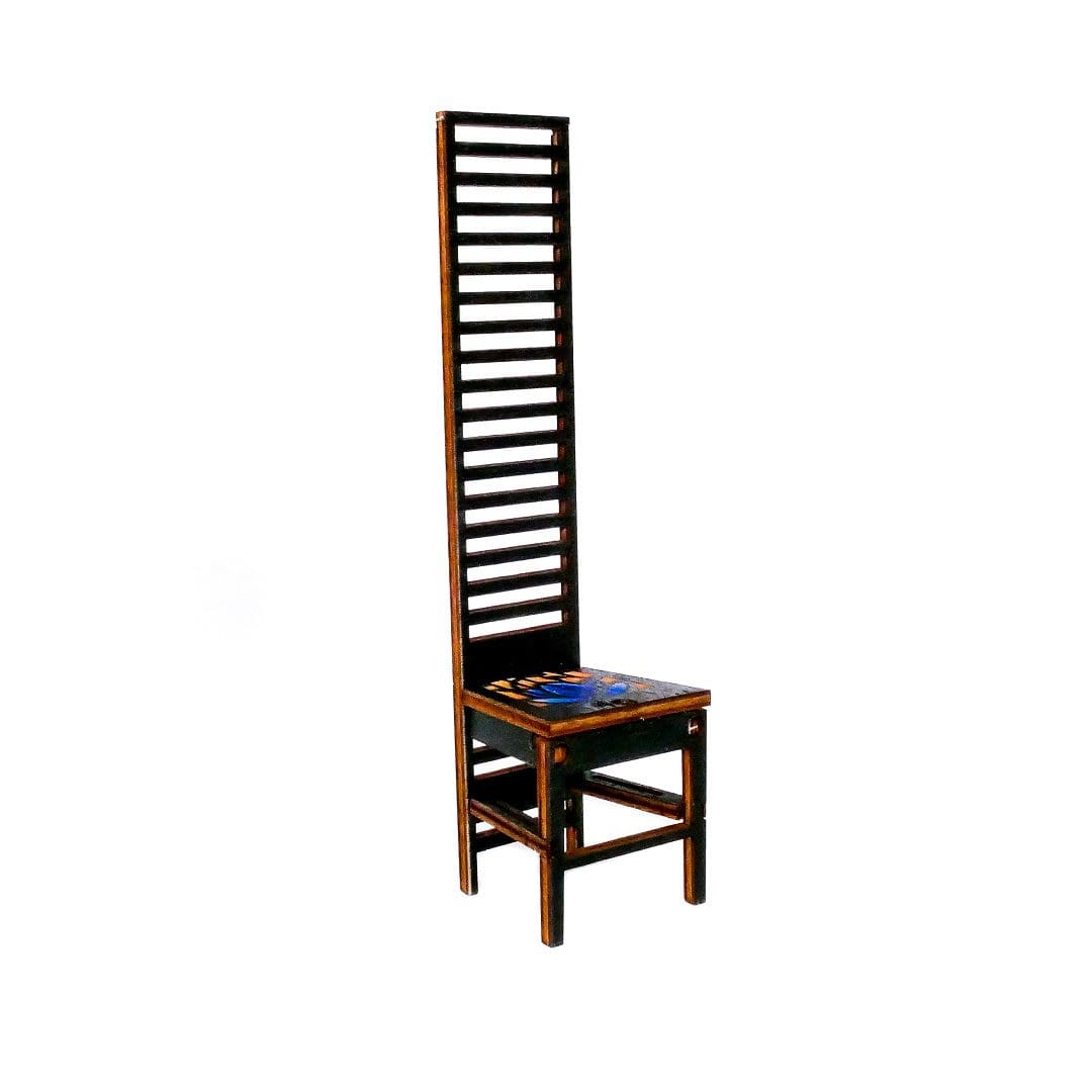 Charles Rennie Mackintosh Ladderback Chair - Fun Pop Up 3D Wooden Gift Card | Craft