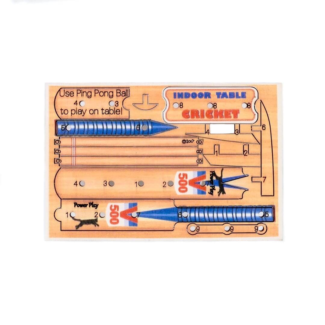 Indoor Cricket Set - Fun Pop Up 3D Wooden Gift Card | Craft