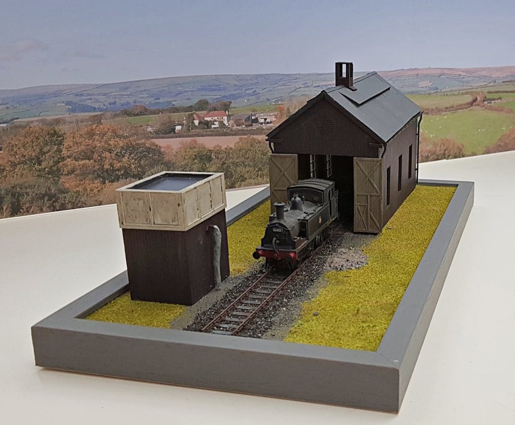 Dornoch Engine Shed Pop Up Design 3D Wooden Interactive Gift Card DIY Craft Model Builds