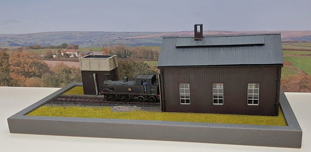 Dornoch Engine Shed Pop Up Design 3D Wooden Interactive Gift Card DIY Craft Model Builds