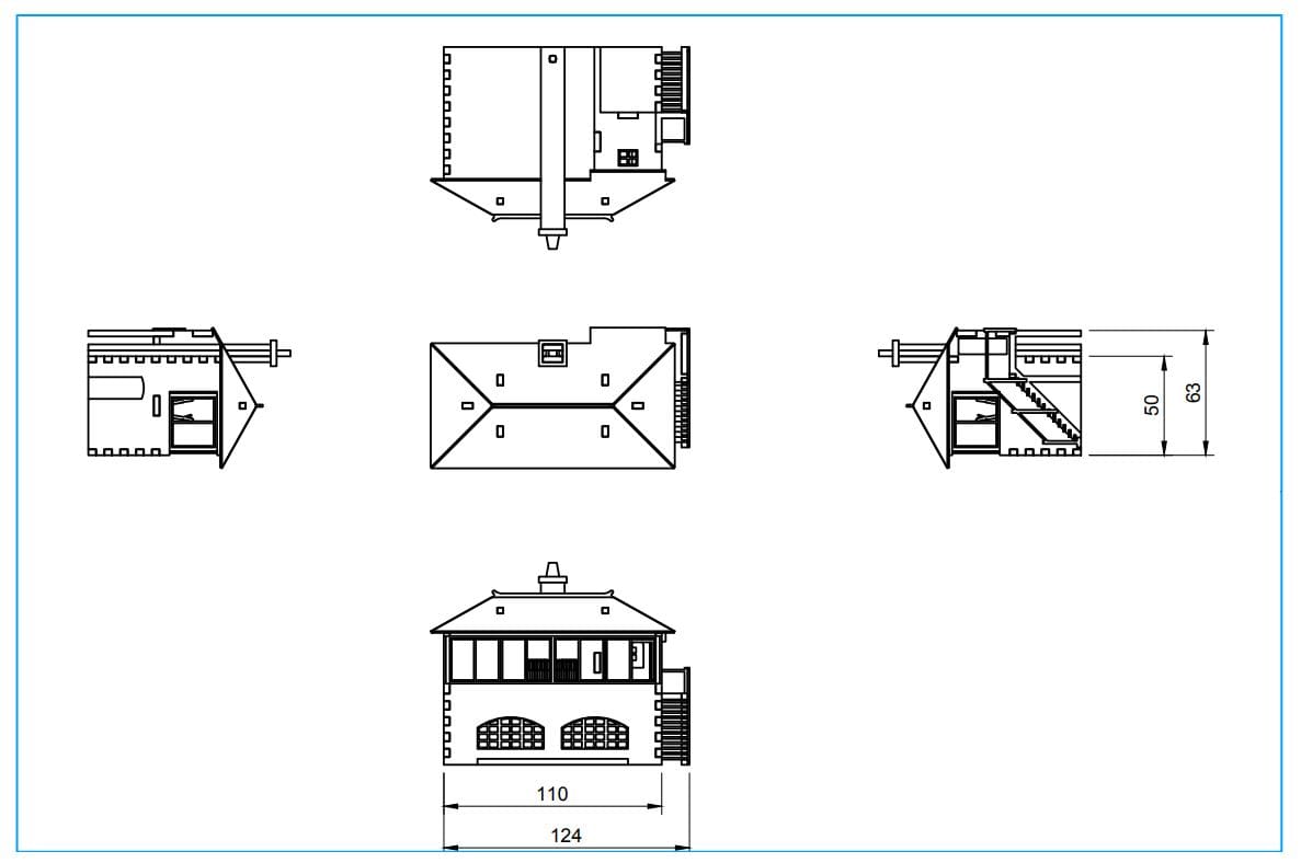 GSWR Signal Cabin Type 6 (Newton Stewart) Pop Up Design 3D Wooden Interactive Gift Card DIY Craft Model Builds