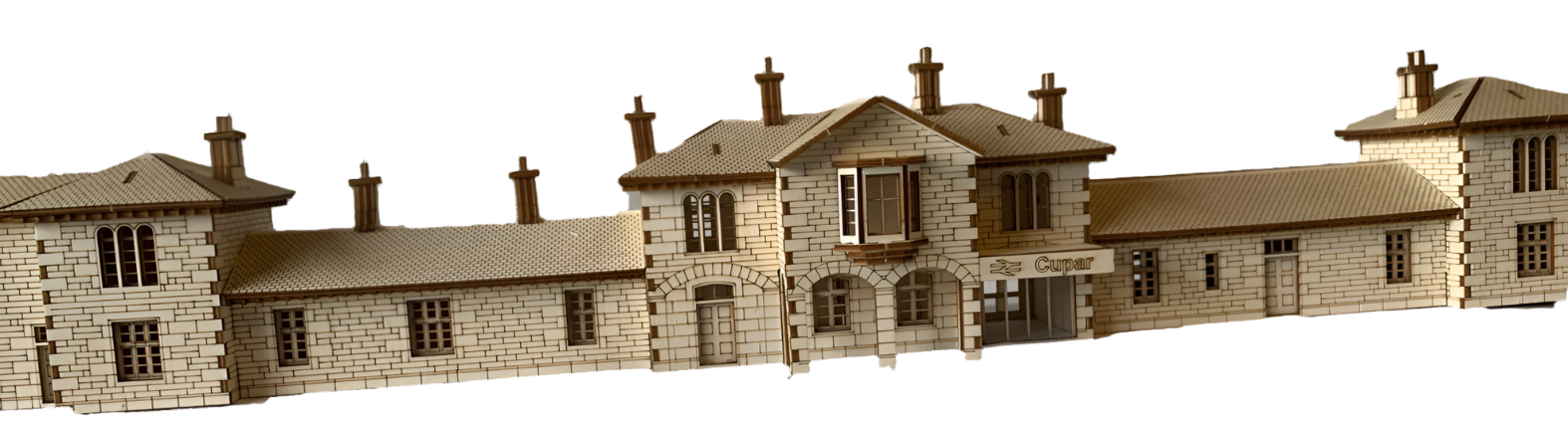 Cupar Station Pop Up Design 3D Wooden Interactive Gift Card DIY Craft Model Builds