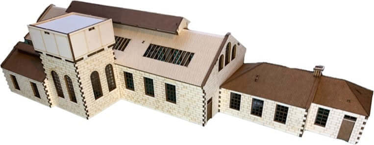 GSWR "Galloway" Engine Shed - Fun Pop Up 3D Wooden Gift Card | Craft