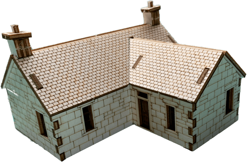 Highland Building Set - Authentic Tabletop Model Railway Kit