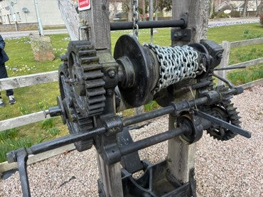 Derrick Crane close up - quarry crane that can be seen in Ballater