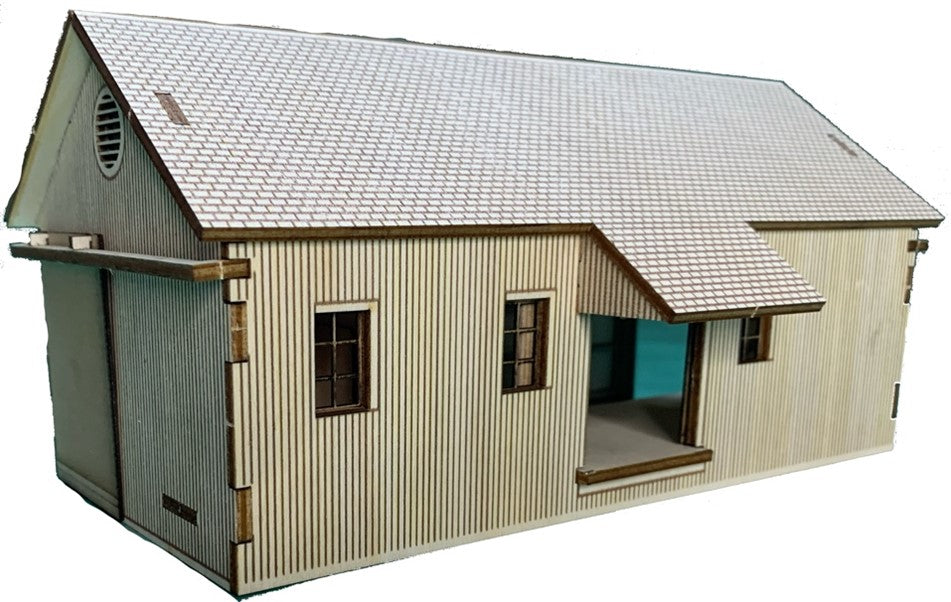 Dornoch Goods Shed Pop Up Design 3D Wooden Interactive Gift Card DIY Craft Model Builds