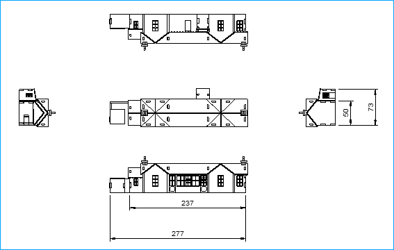 Fairlie Railway Station Pop Up Design 3D Wooden Interactive Gift Card DIY Craft Model Builds