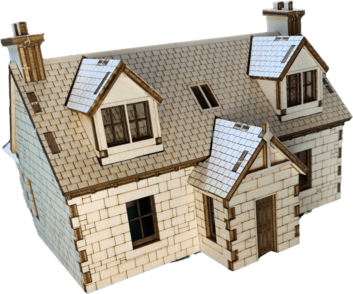 Highland Building Set - Authentic Tabletop Model Railway Kit