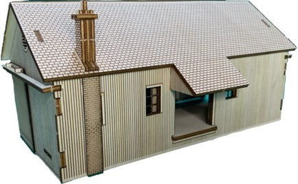 Dornoch Goods Shed Pop Up Design 3D Wooden Interactive Gift Card DIY Craft Model Builds