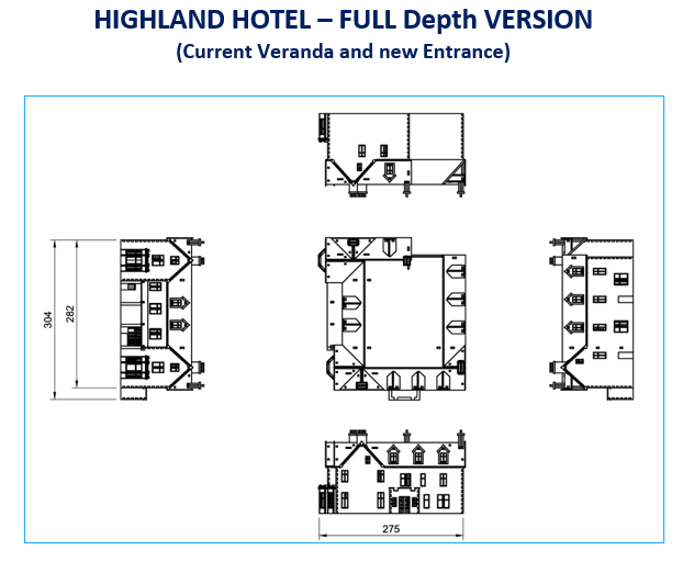 Highland Hotel - 3D Pop Up Designs model kit