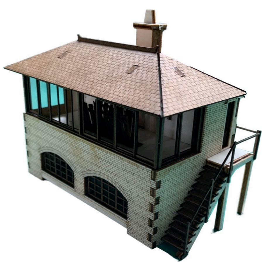 GSWR Signal Cabin Type 6 (Newton Stewart) Pop Up Design 3D Wooden Interactive Gift Card DIY Craft Model Builds