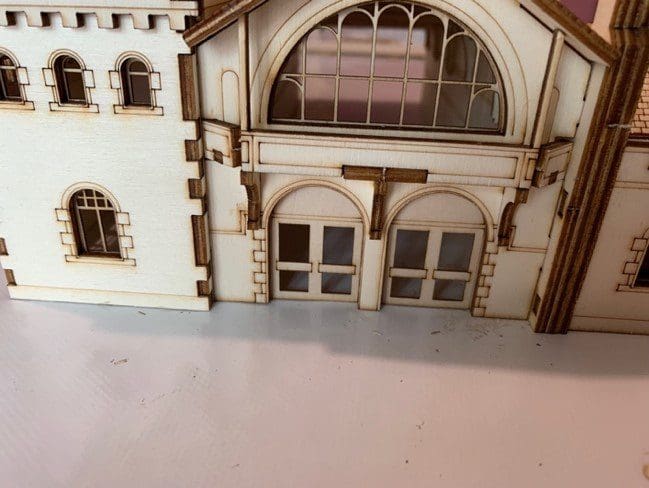 Fort William Station Pop Up Design 3D Wooden Interactive Gift Card DIY Craft Model Builds