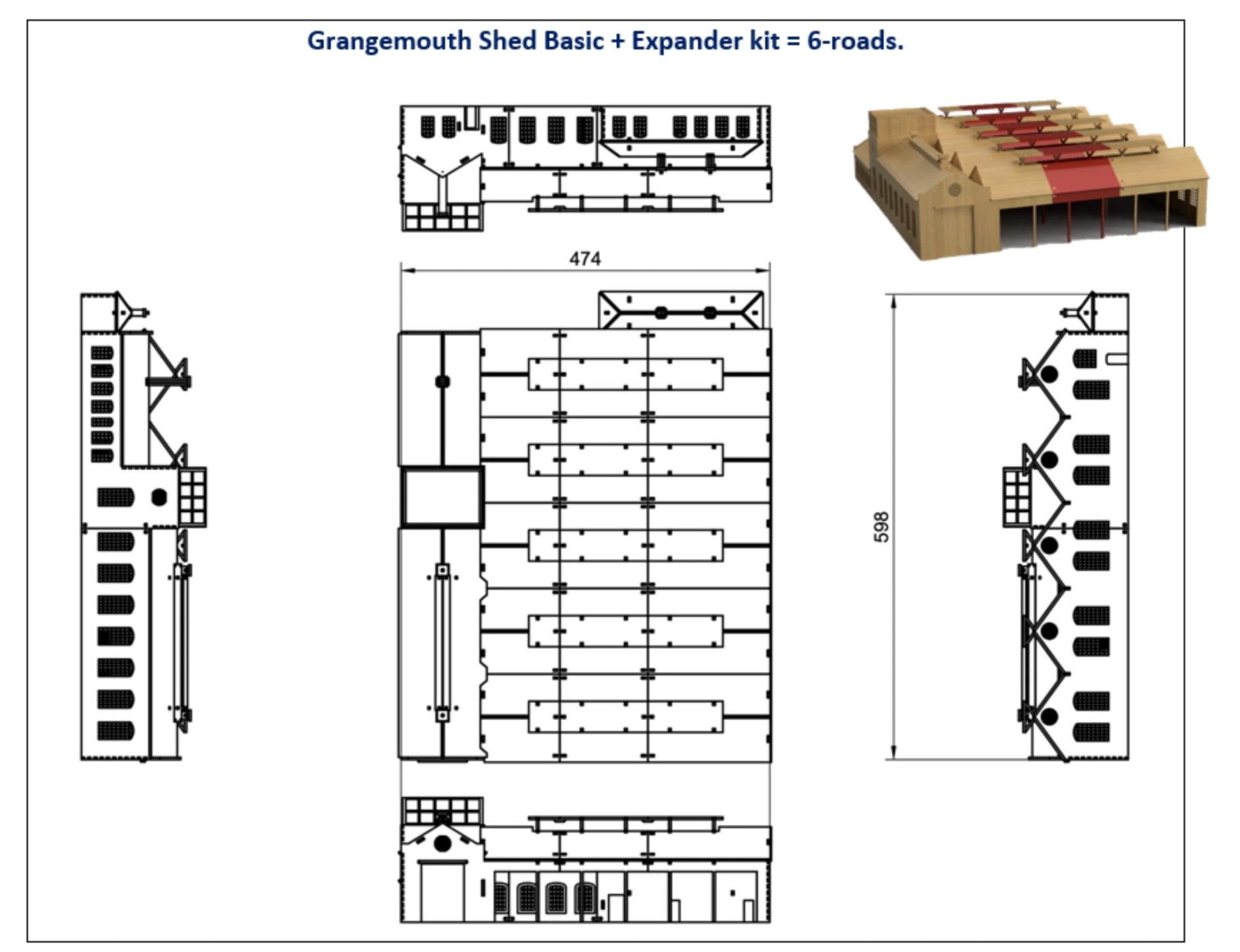 Grangemouth Depot Pop Up Design 3D Wooden Interactive Gift Card DIY Craft Model Builds