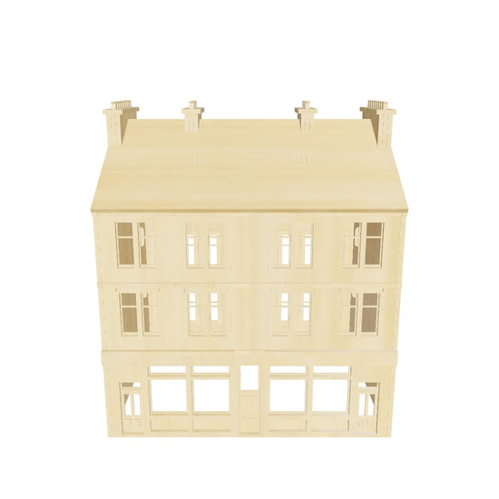 Traditional Lanarkshire Tenement model railway craft kit